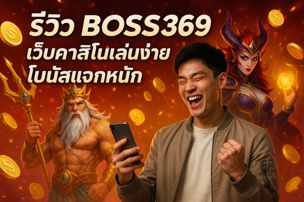 รีวิว BOSS369 เว็บคาสิโนเล่นง่าย โบนัสแจกหนัก