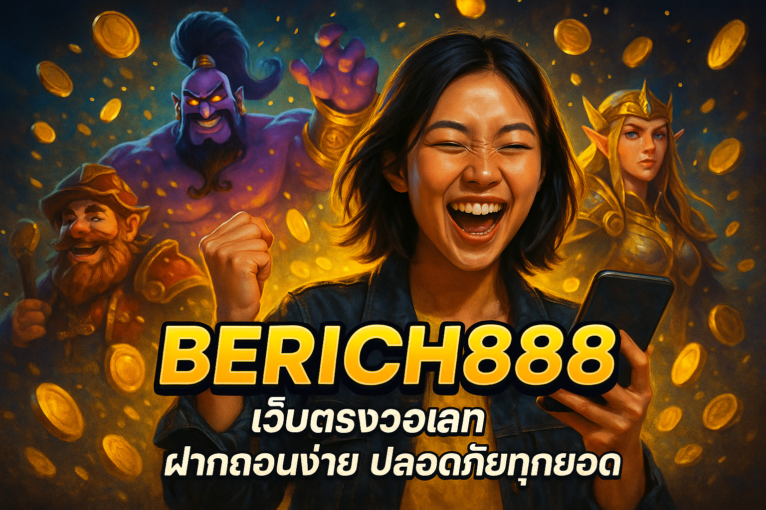 BERICH888 เว็บตรงวอเลท ฝากถอนง่าย ปลอดภัยทุกยอด