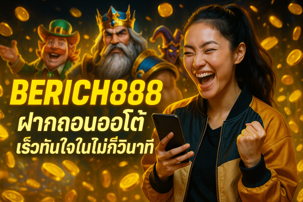 BERICH888 ฝากถอนออโต้ เร็วทันใจในไม่กี่วินาที