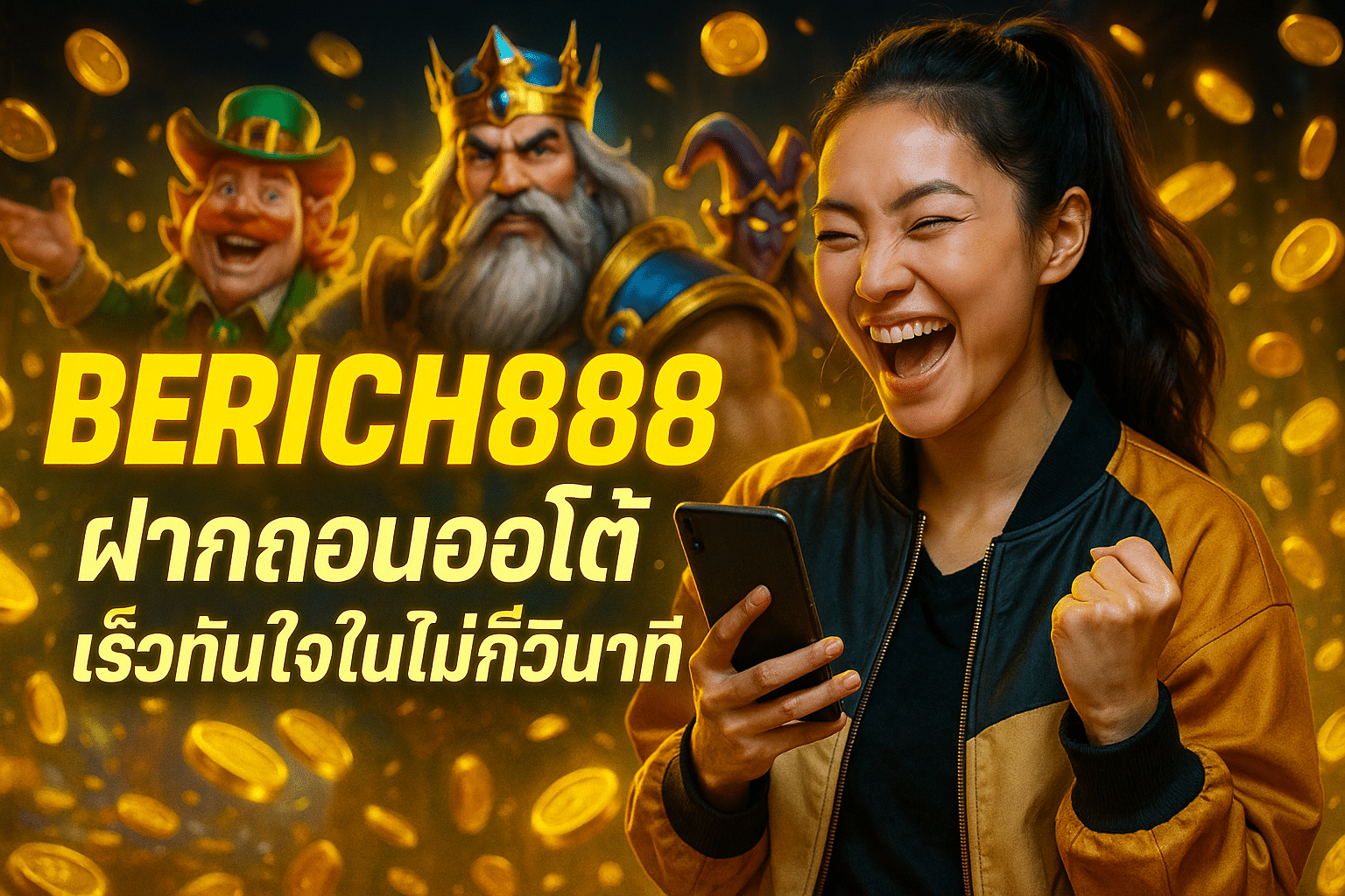 BERICH888 ฝากถอนออโต้ เร็วทันใจในไม่กี่วินาที